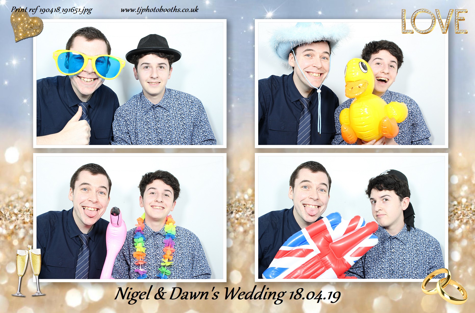 Nigel & Dawn's Wedding | View more photos from the event at gallery.tjphotobooths.co.uk/u/TJPhotobooths/Nigel-Dawns-Wedding